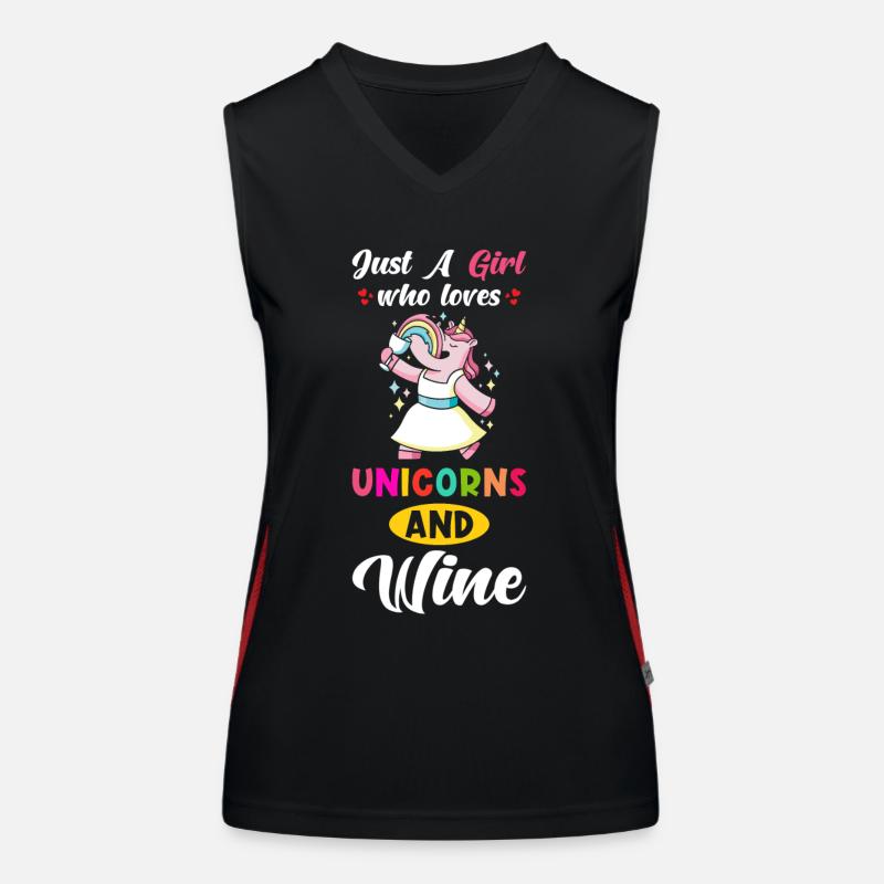 Wine funny Women's Functional Contrast Tank Top