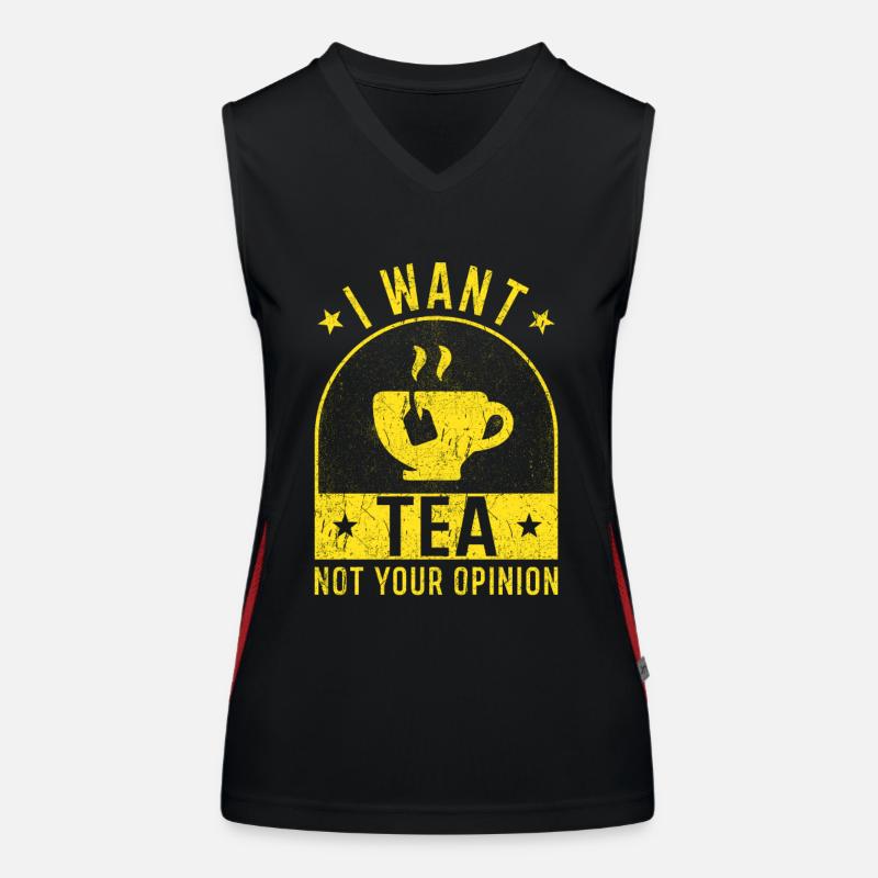Tea Lovers Tea Gifts Tea Saying Women's Functional Contrast Tank Top