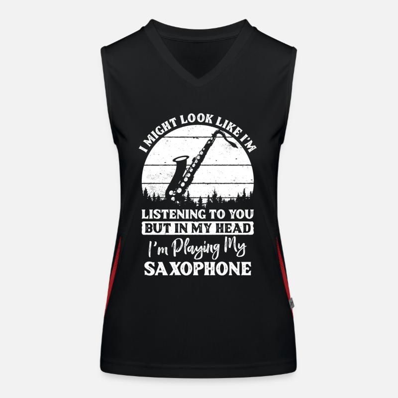Saxophone Débardeur respirant contrasté Femme