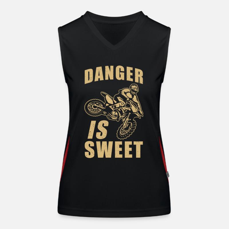 Motocross Funktionelles Kontrast-Tank Top für Frauen