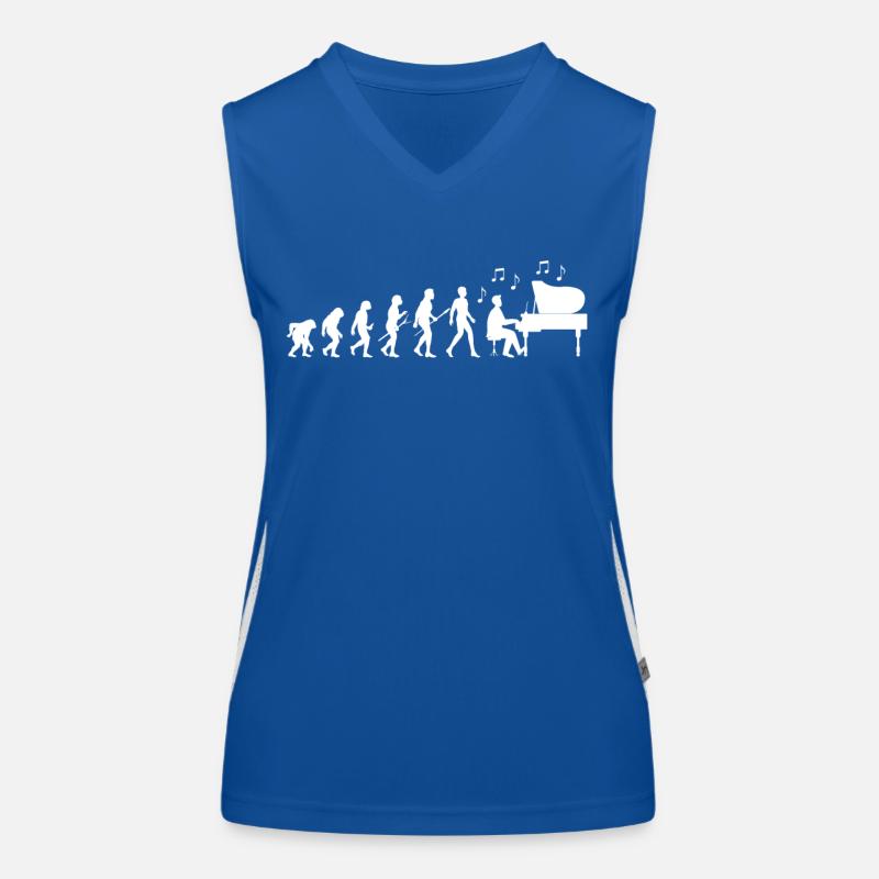 Pianist Evolution Funktionelles Kontrast-Tank Top für Frauen