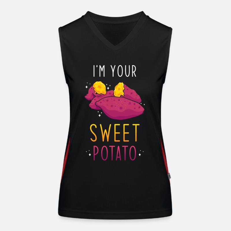 Patate douce Débardeur respirant contrasté Femme