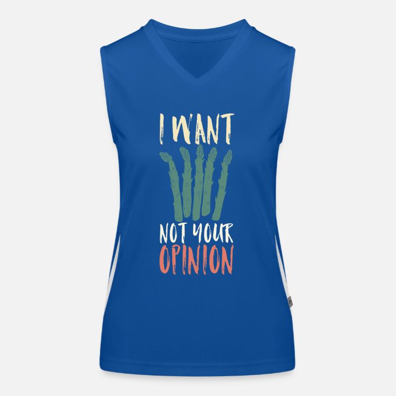 Spargel Funktionelles Kontrast-Tank Top für Frauen