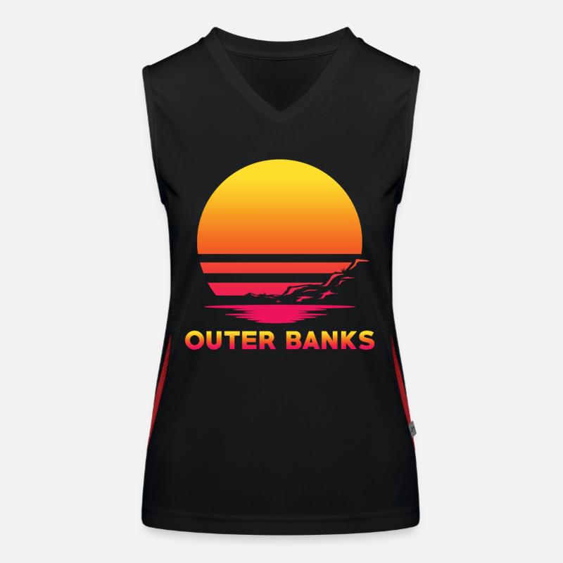 Outer Banks Retro Souvenirs Women's Functional Contrast Tank Top