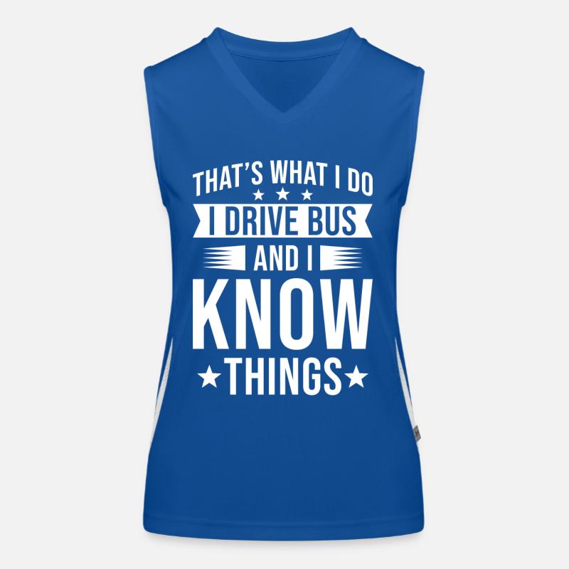 Busfahrer Funktionelles Kontrast-Tank Top für Frauen
