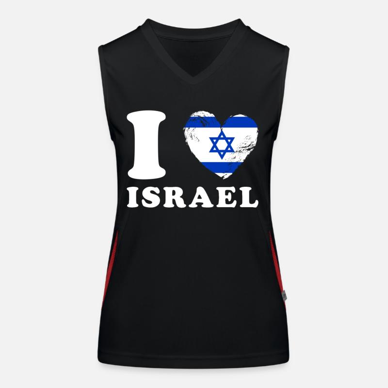 J’adore Isreal Débardeur respirant contrasté Femme