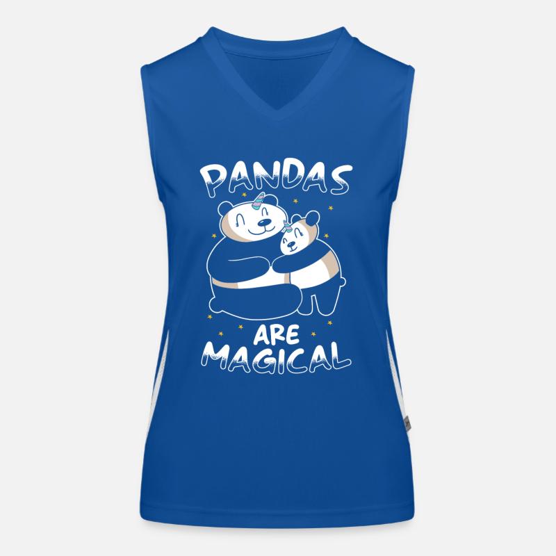 Panda Einhorn Panda Funktionelles Kontrast-Tank Top für Frauen