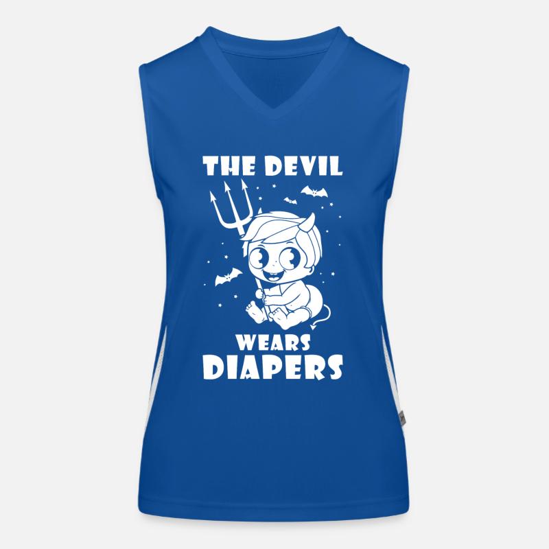 The Devil wears Diapers Women's Functional Contrast Tank Top