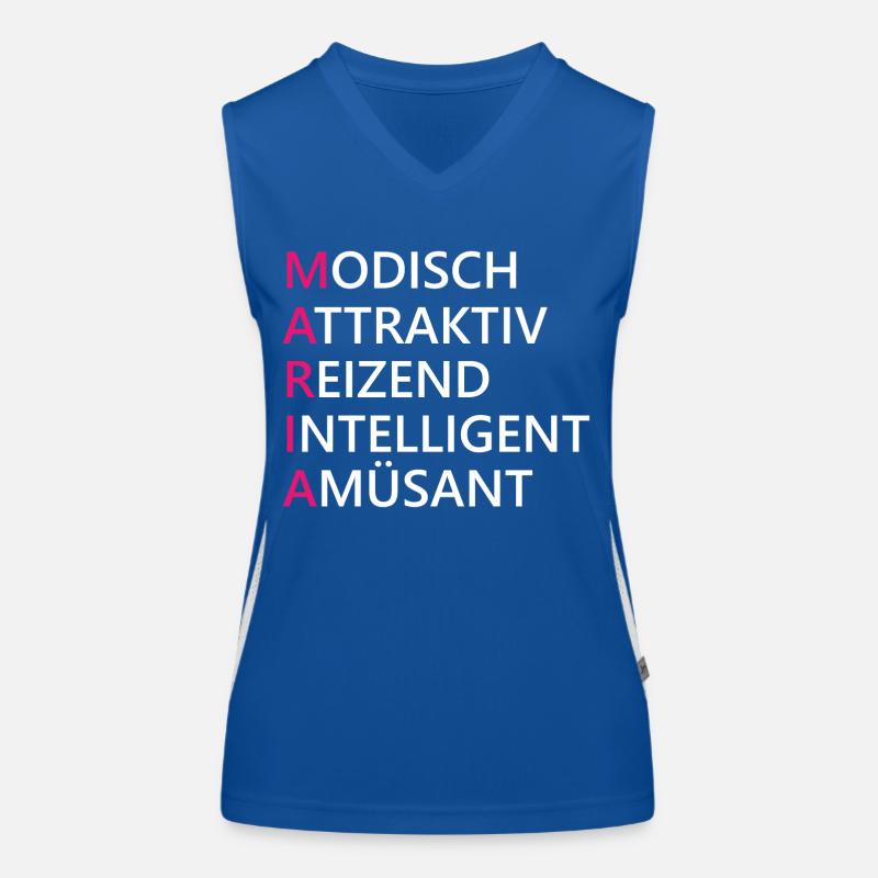 Maria Name Geschenk Funktionelles Kontrast-Tank Top für Frauen