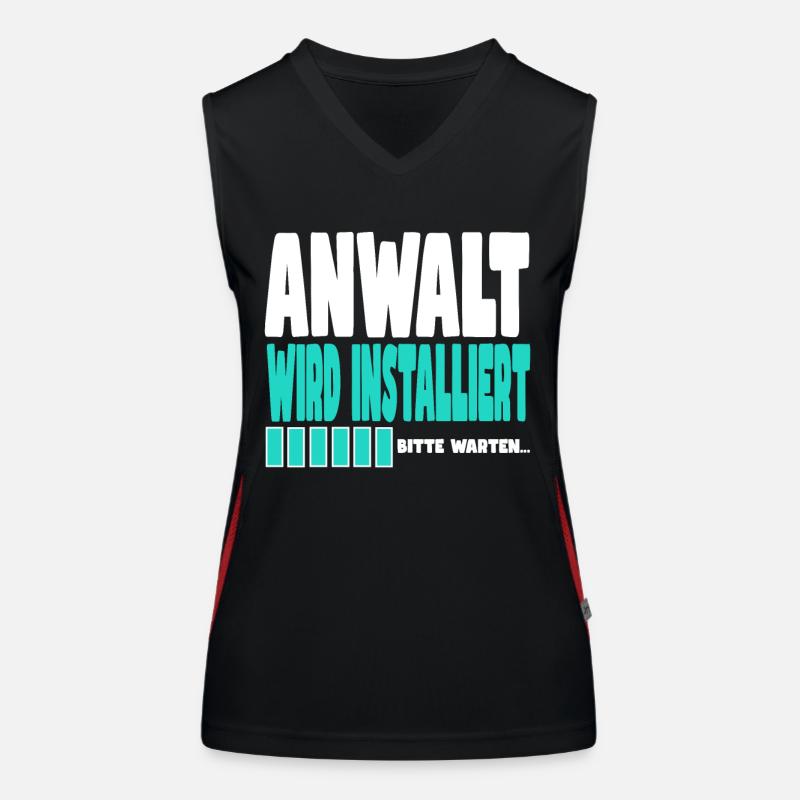 Anwalt wird installiert Funktionelles Kontrast-Tank Top für Frauen