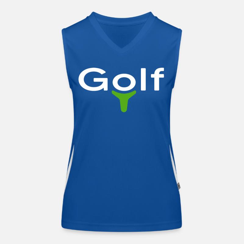 Golf Golf Golfer Golf Course Handicap Débardeur respirant contrasté Femme