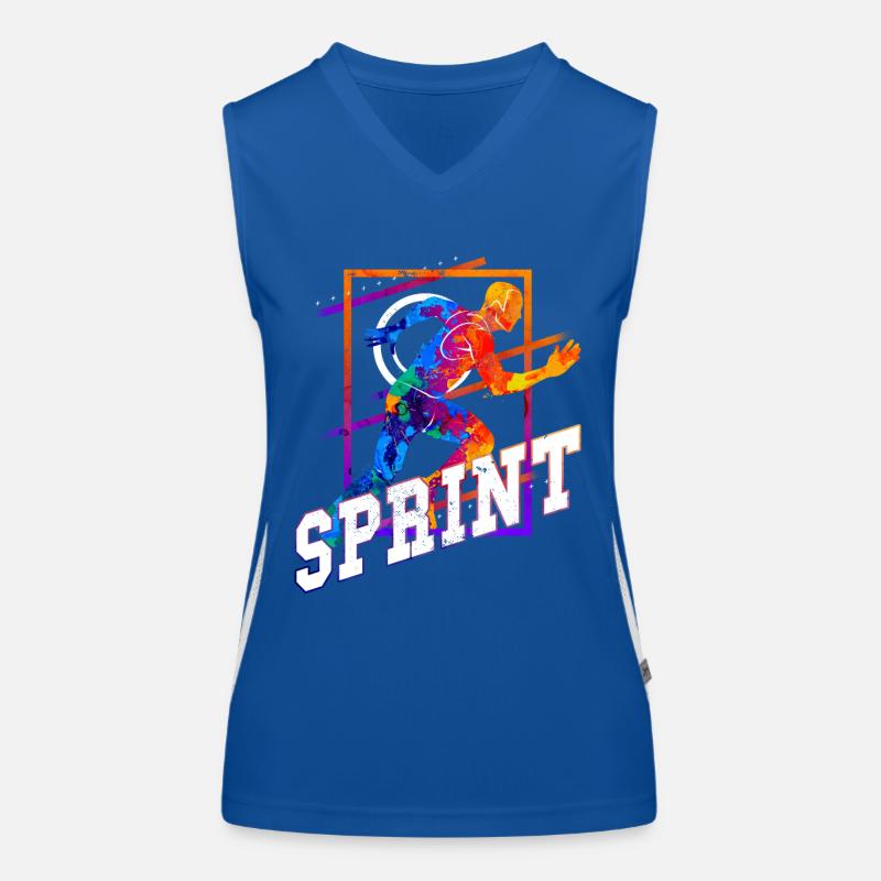 Sprint, Sprinter, Sprint, Athletics, Running Women's Functional Contrast Tank Top