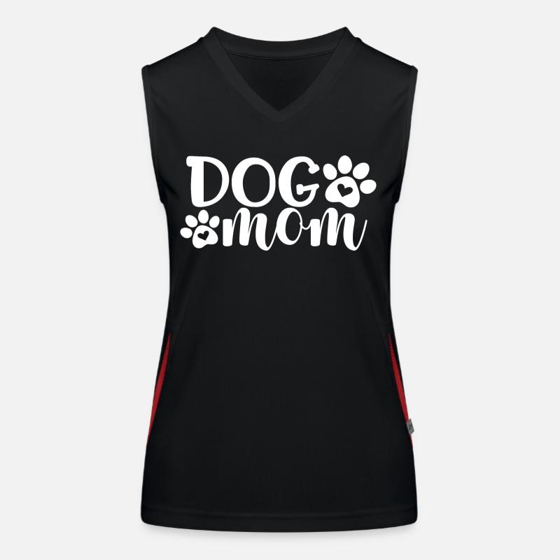 Dog Mom Women's Functional Contrast Tank Top