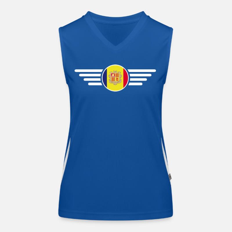 Andorra Stil Design T-Shirt Funktionelles Kontrast-Tank Top für Frauen