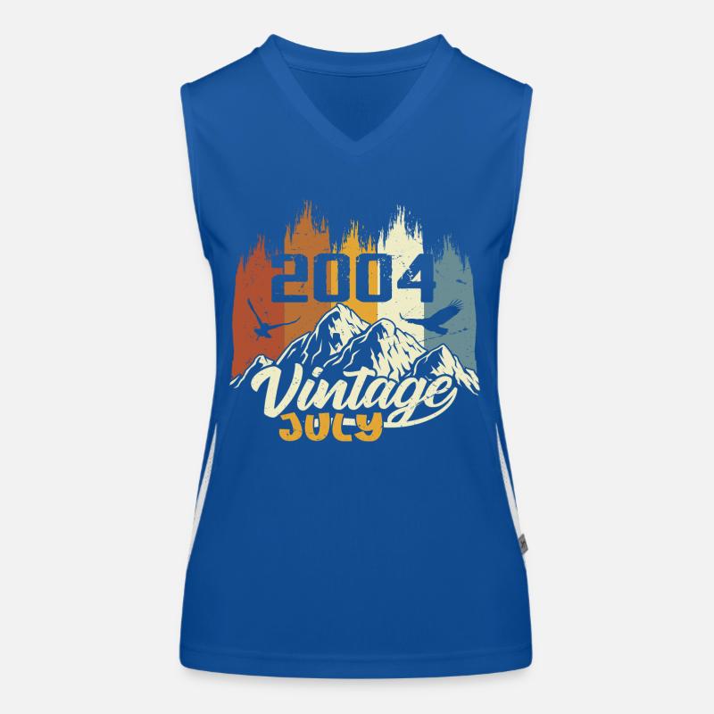 Vintage Juli 2004 Geburtstagsgeschenk Juli 2004 Funktionelles Kontrast-Tank Top für Frauen