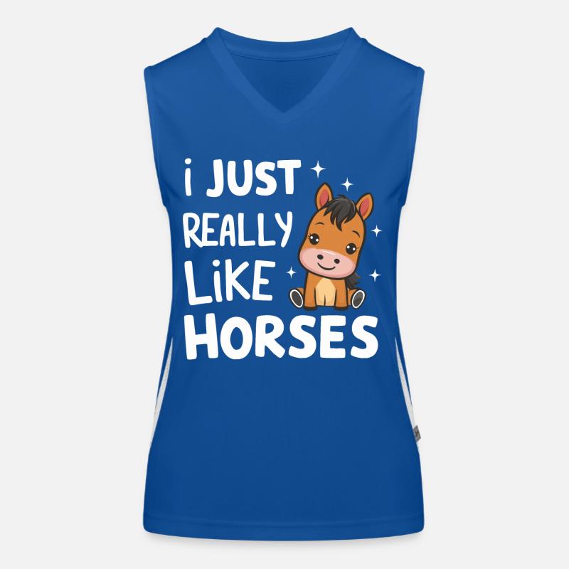 Cheval Équitation Équitation Saut d’obstacles Débardeur respirant contrasté Femme