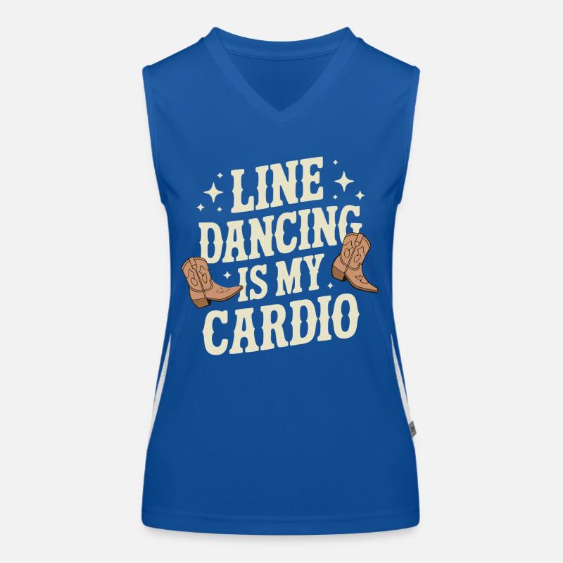 Line Dancing Dancing Dancers Women's Functional Contrast Tank Top
