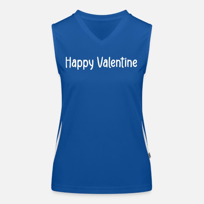 happy valentine Débardeur respirant contrasté Femme