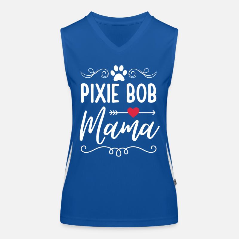 Pixie Bob Katze Mama Pixie Bob Mom Funktionelles Kontrast-Tank Top für Frauen