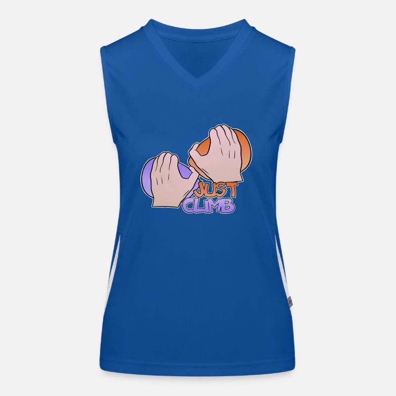 Climb climbing gift passin original Women's Functional Contrast Tank Top