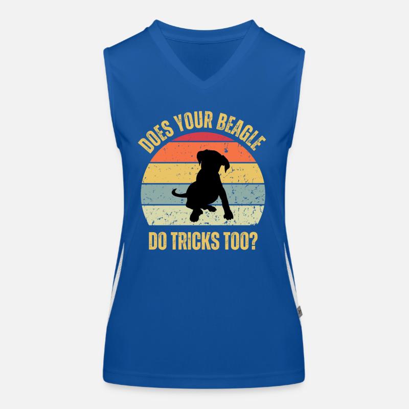 Does Your Beagle Do Tricks Too Women's Functional Contrast Tank Top