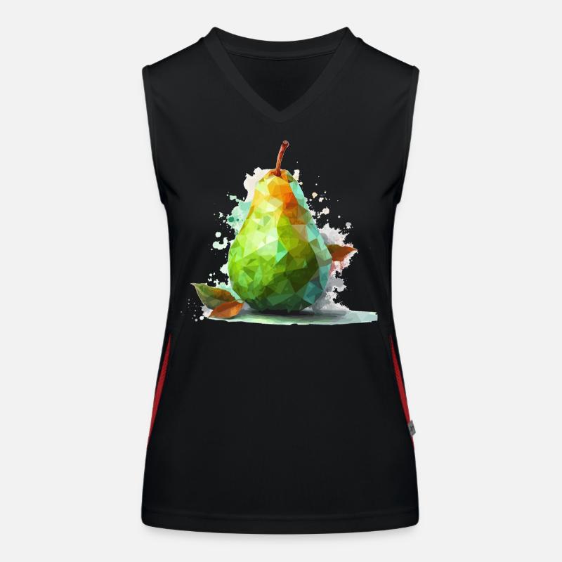 Poly Birne Funktionelles Kontrast-Tank Top für Frauen