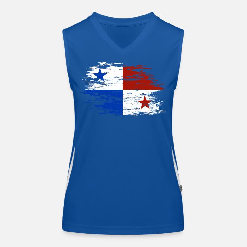 Drapeau du Panama utilisé Débardeur respirant contrasté Femme
