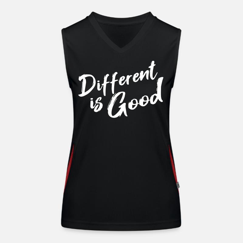 Anders ist gut Funktionelles Kontrast-Tank Top für Frauen