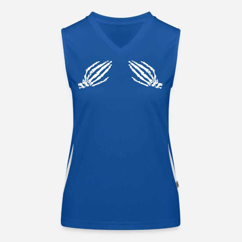 Skeleton hand Women's Functional Contrast Tank Top