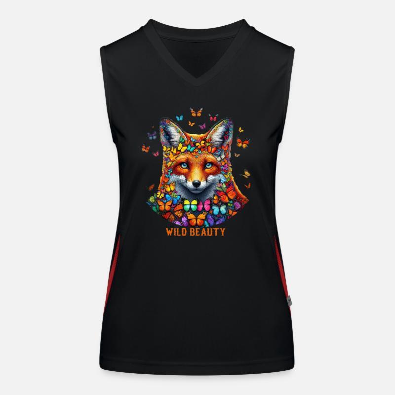 Fox & Flutter Charm Women's Functional Contrast Tank Top