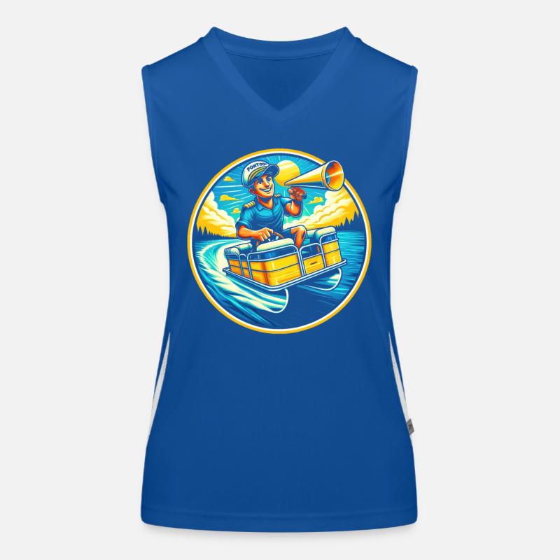 Nautical Captain Joy Women's Functional Contrast Tank Top