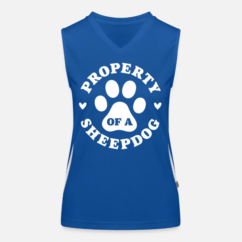 Eigentum eines Schäferhundes Funktionelles Kontrast-Tank Top für Frauen