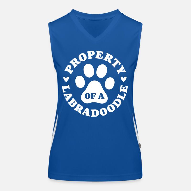 Propriété d’un Labradoodle Débardeur respirant contrasté Femme
