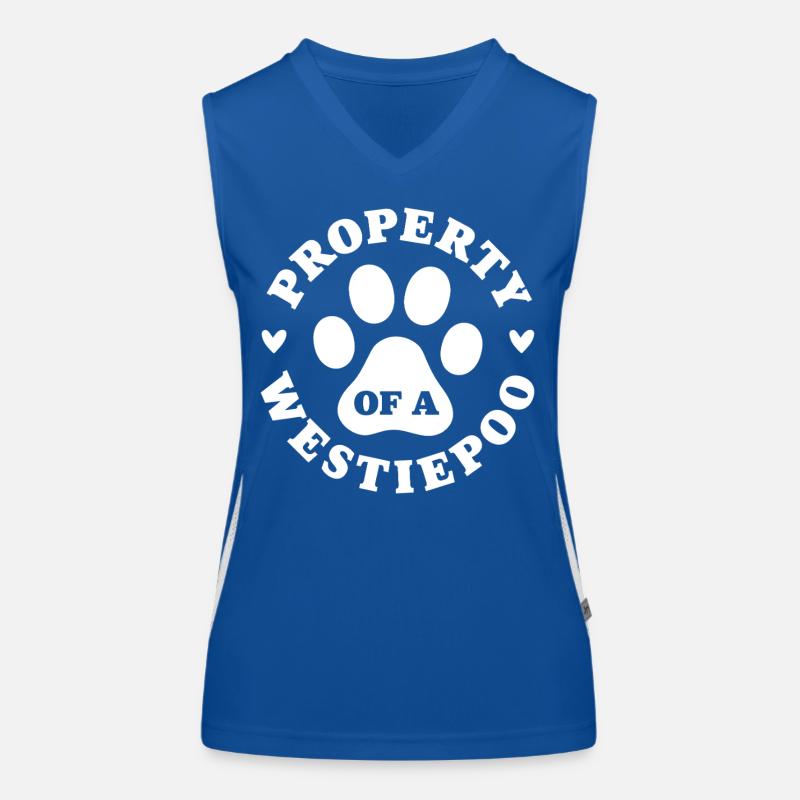 Eigentum eines Westiepoo Funktionelles Kontrast-Tank Top für Frauen