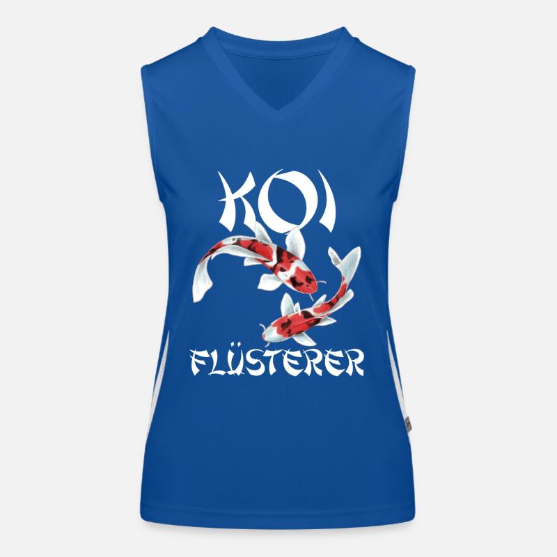 lustiges Koi Kois Koi Flüsterer Karpfen Geschenk Funktionelles Kontrast-Tank Top für Frauen