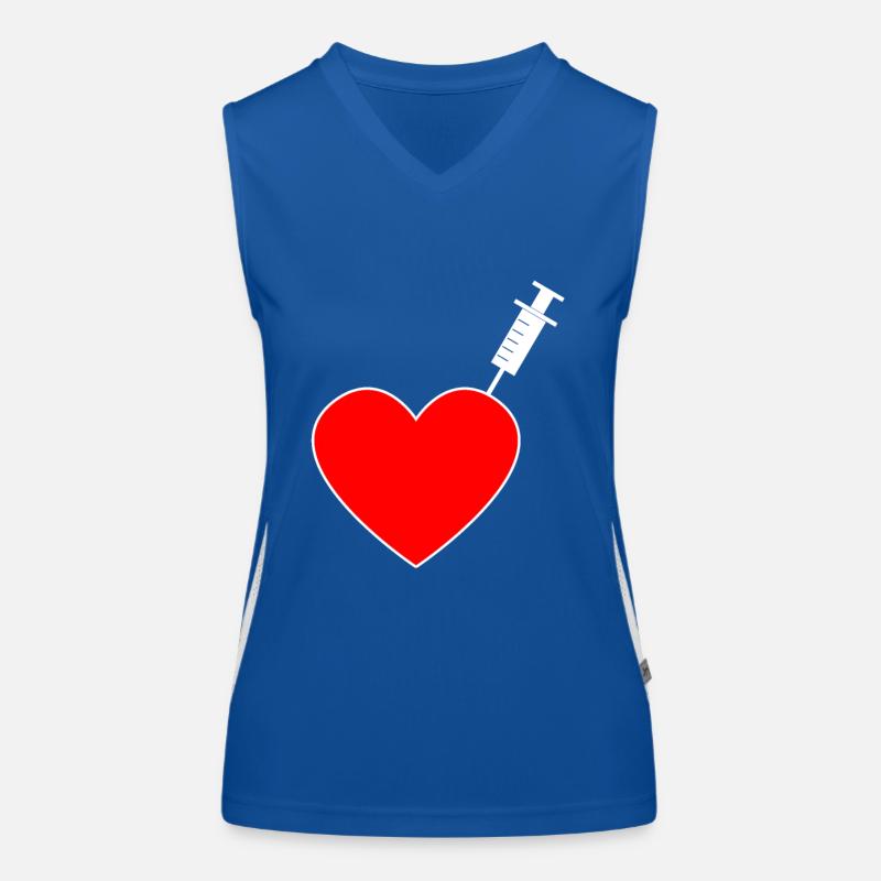 Impfung - Ich bin geimpft Funktionelles Kontrast-Tank Top für Frauen