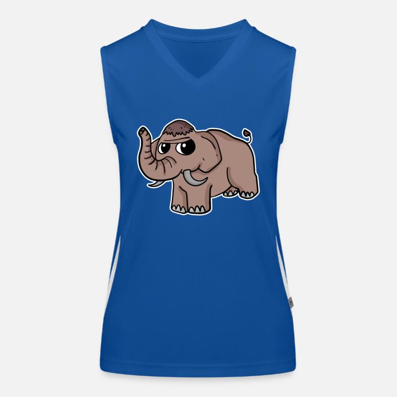Süßes Mammut Funktionelles Kontrast-Tank Top für Frauen