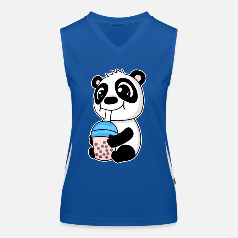 Bubble Tea Panda Débardeur respirant contrasté Femme