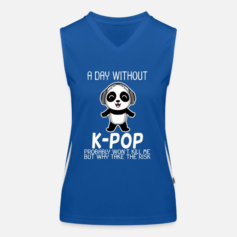 K-Pop Panda Funktionelles Kontrast-Tank Top für Frauen