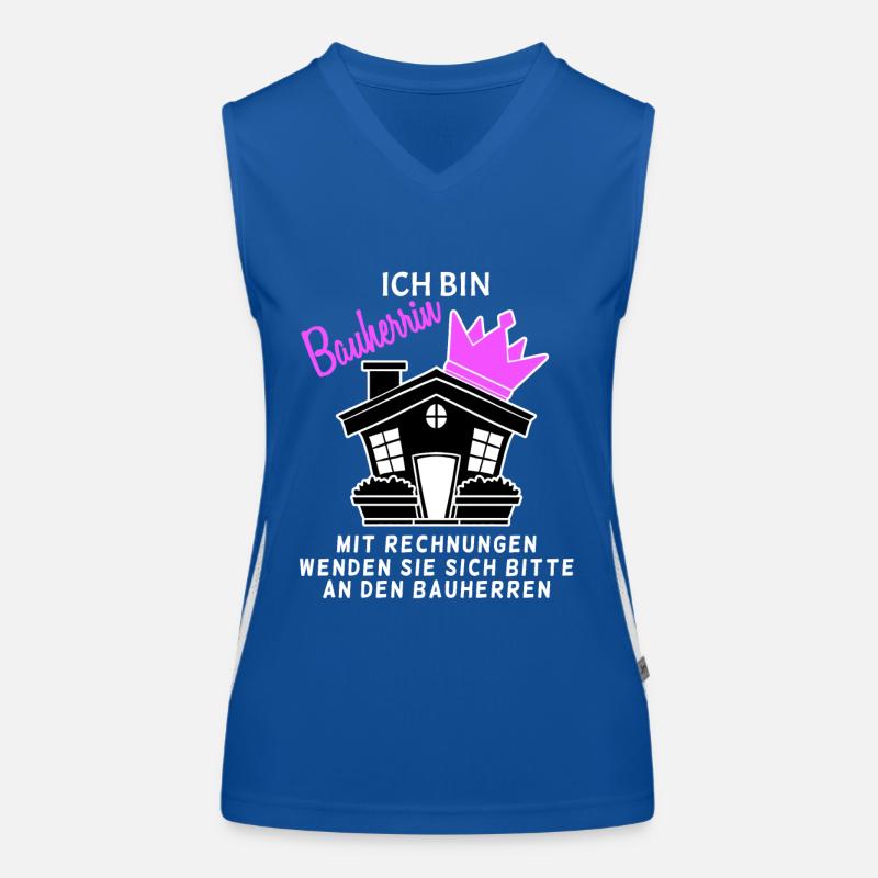 Bauherrin Hausbau Funktionelles Kontrast-Tank Top für Frauen