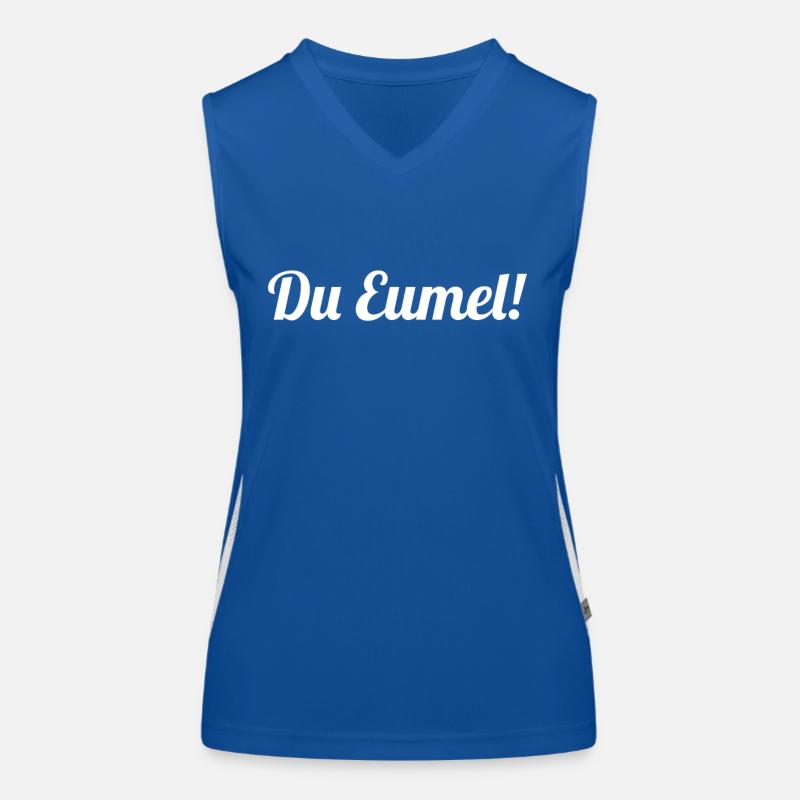 Sächsischer Dialekt Sachsen Sächsische Sprüche Funktionelles Kontrast-Tank Top für Frauen