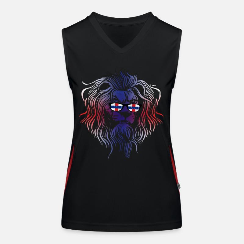 Netherlands Antilles Women's Functional Contrast Tank Top