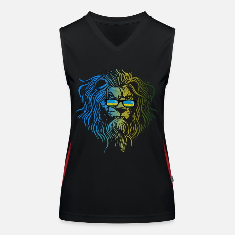 Ruanda Funktionelles Kontrast-Tank Top für Frauen