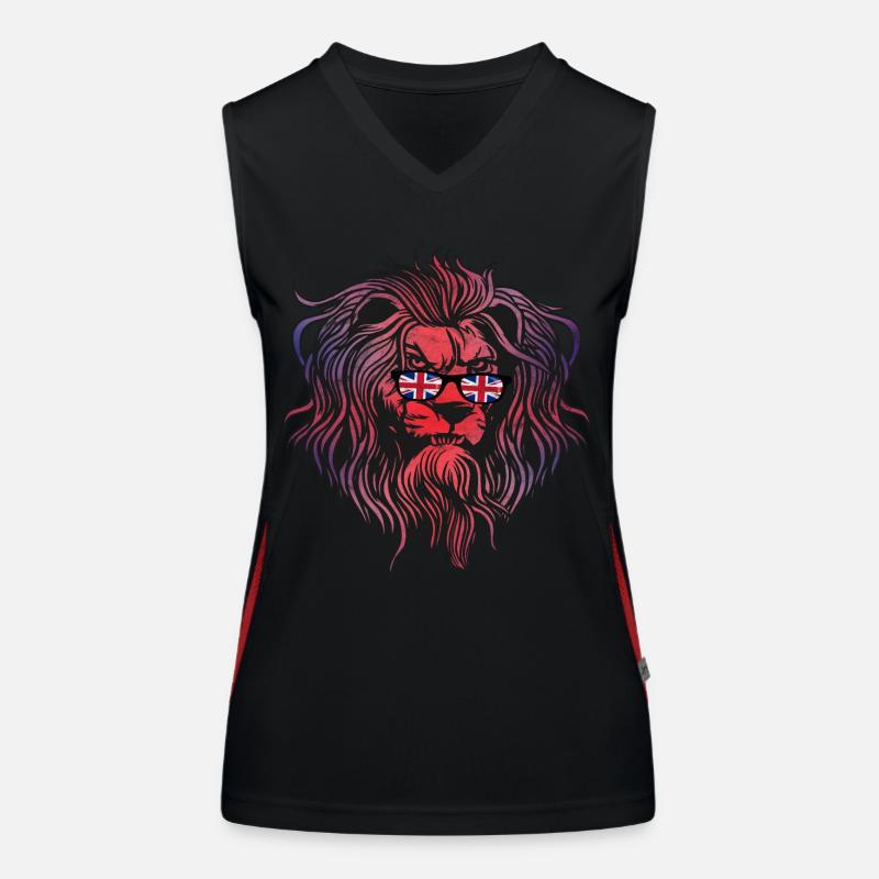 Regno Unito Top sportivo da donna in contrasto cromatico