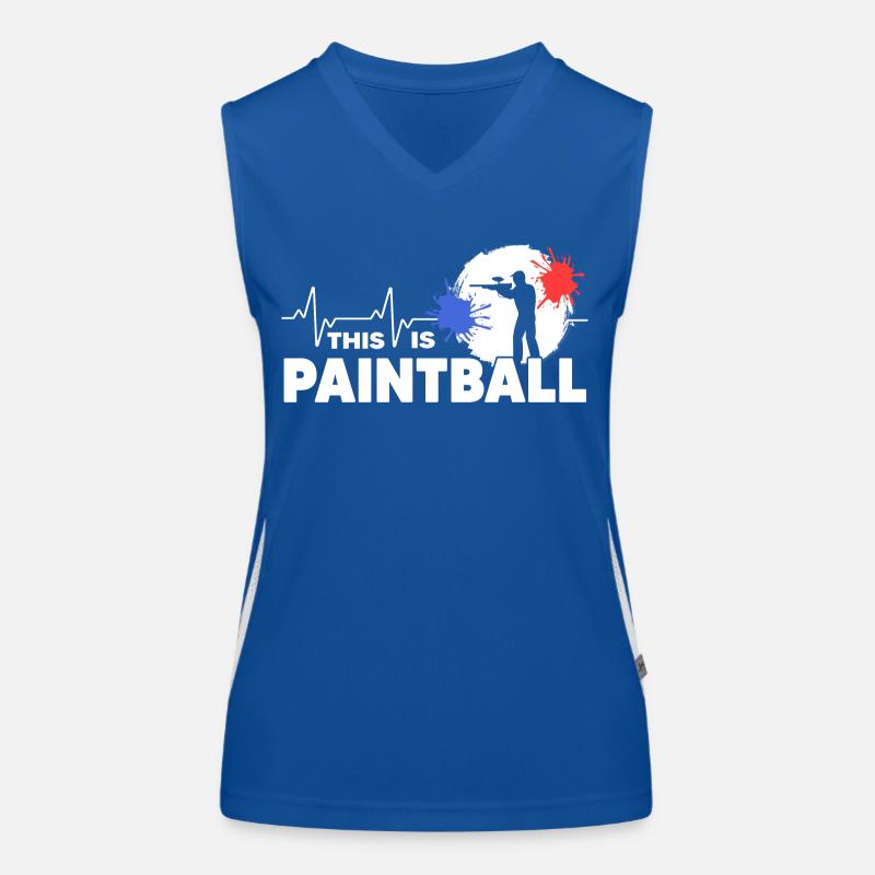 Paintball Gotcha Paintball Player Women's Functional Contrast Tank Top