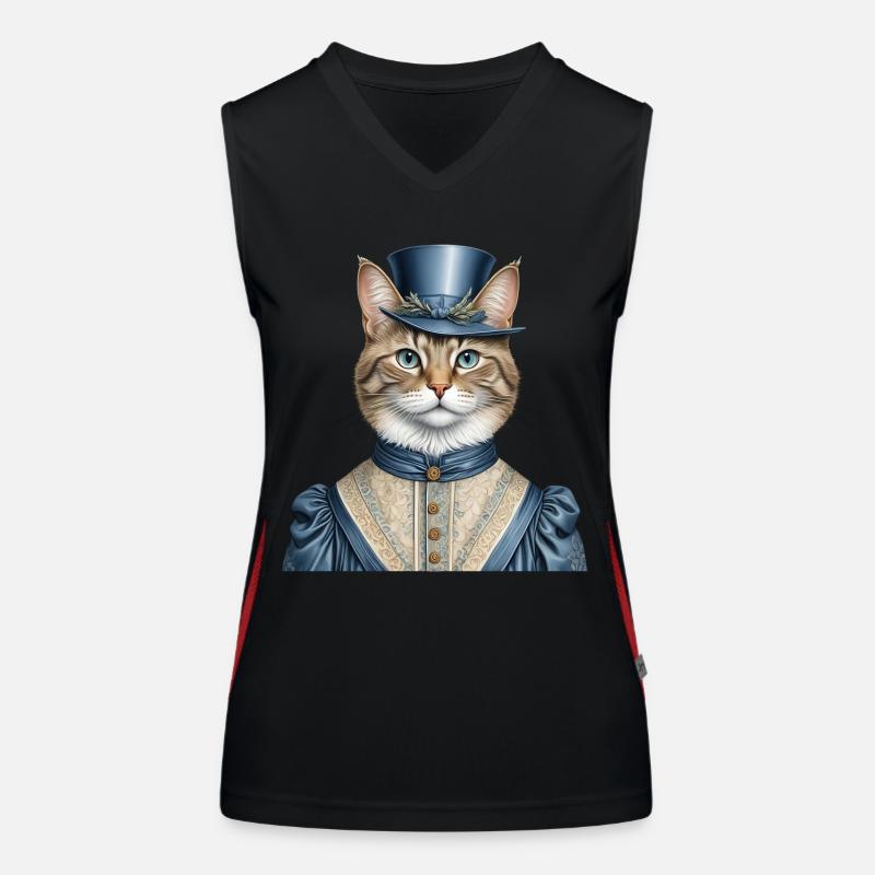 Madame chat Débardeur respirant contrasté Femme
