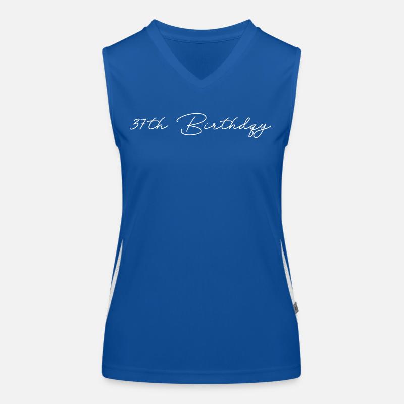 37th Birthday Women's Functional Contrast Tank Top