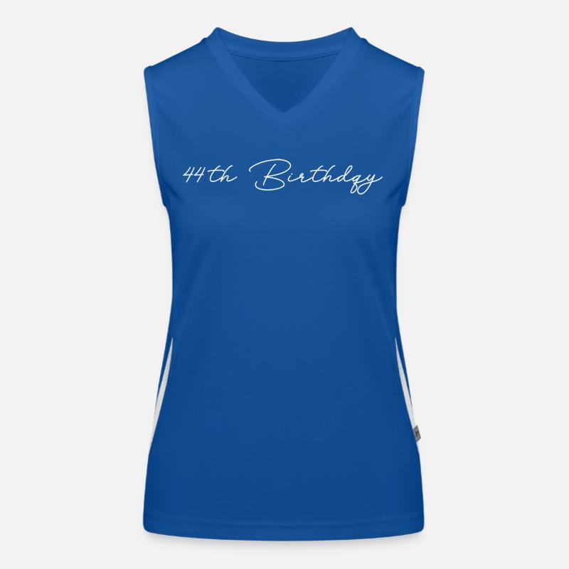 44th Birthday Women's Functional Contrast Tank Top