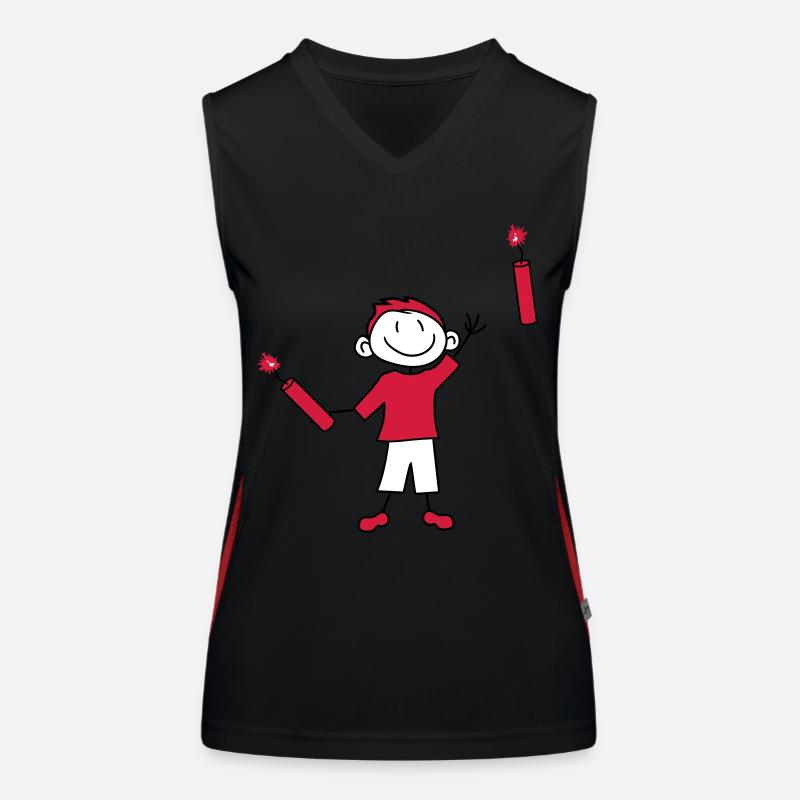 dynamit tnt nitro kuender bombe throw explosion a Women's Functional Contrast Tank Top