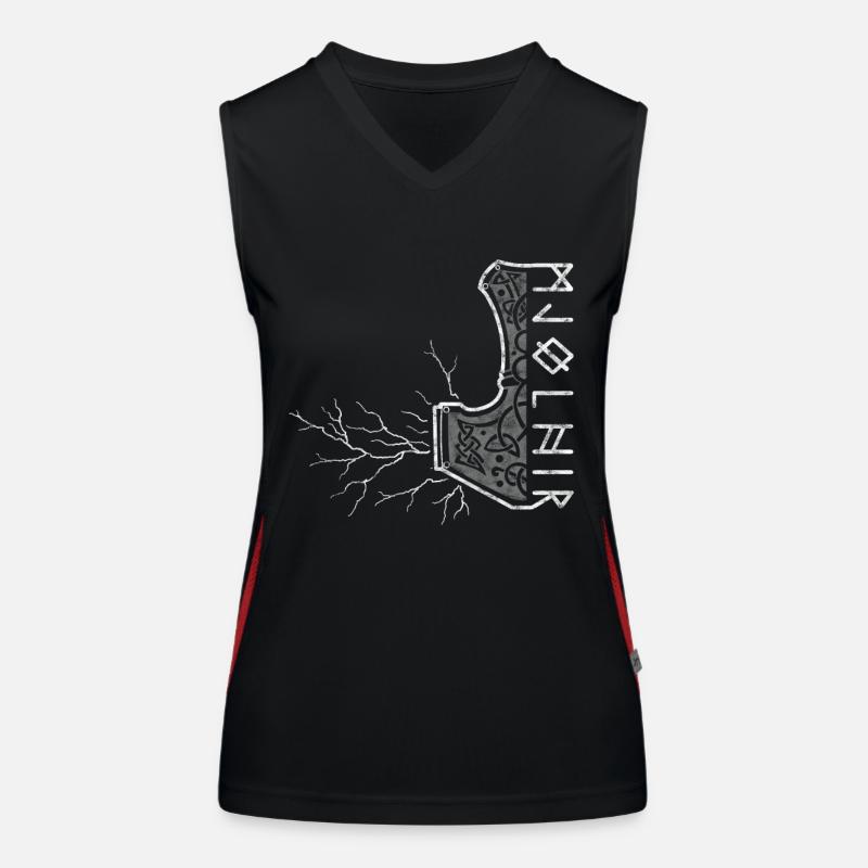 Le marteau de Thor avec flash - Mjölnir Débardeur respirant contrasté Femme